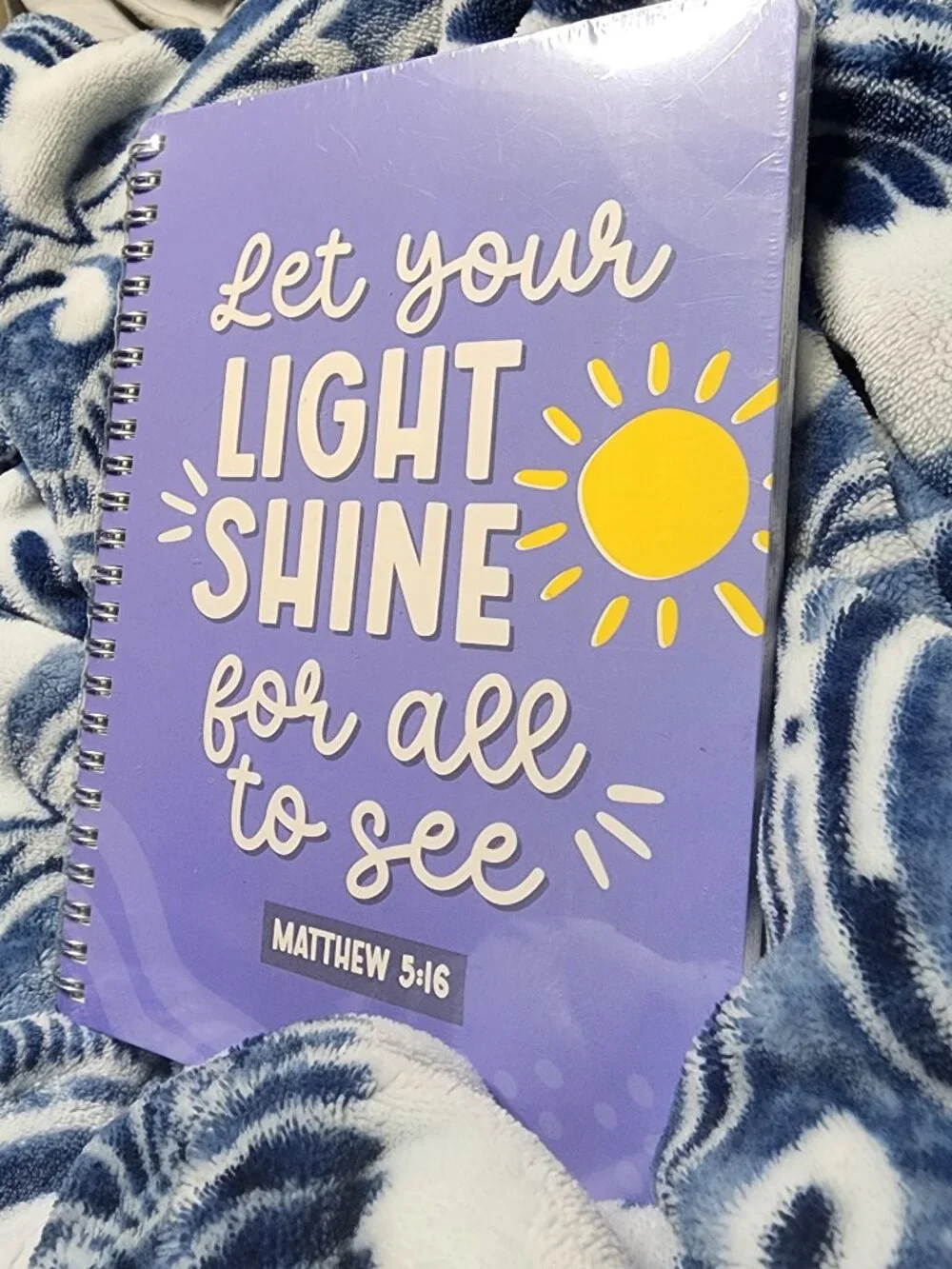 Inspirational Notebook + FREE Color-Coded Bible Verse Jar | Matthew 5:16